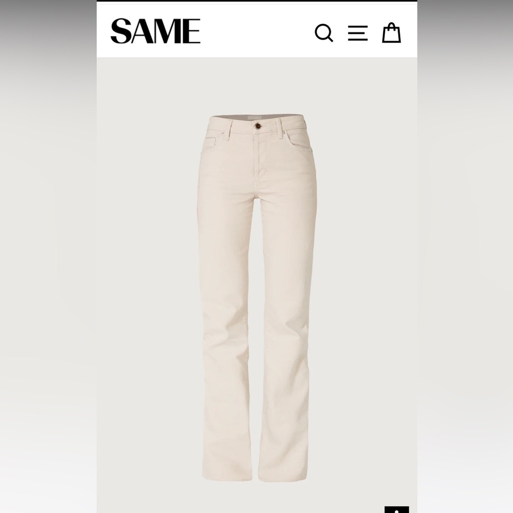 NWT Same Jeans - The Perfect Jean in off-white size 26